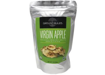 A package of Granny Smith apple chips