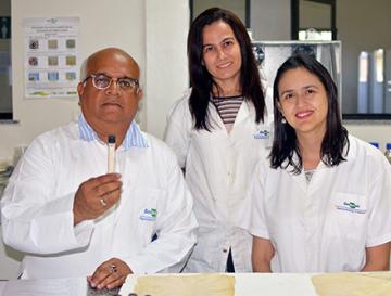 Atanu Biswas with Embrapa researchers