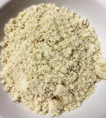 A pile of catfish bone meal. 